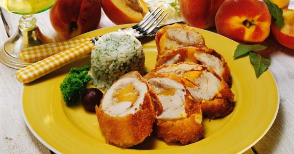 Peach Stuffed Chicken